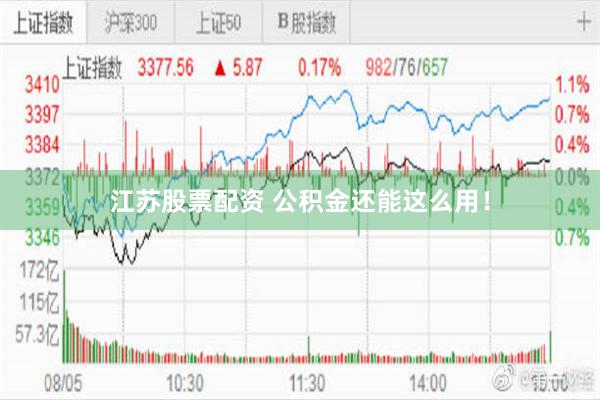 江苏股票配资 公积金还能这么用！